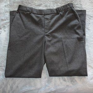 Grey Wool Like Work Trouser